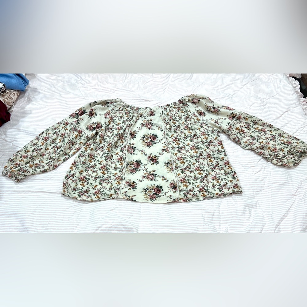 Lovestitch Cream Floral Blouse